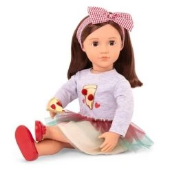 Our Generation Posable 18" Pizza Chef Doll with Storybook - Francesca -Little Doll World Shop unnamed file 1135