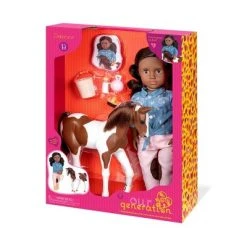 Our Generation 18" Equestrian Doll & Horse Set - Daveen with Foal -Little Doll World Shop unnamed file 1173