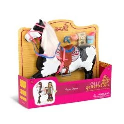 Our Generation Black & White Paint Horse with Saddle Accessory Set for 18" Dolls -Little Doll World Shop unnamed file 269