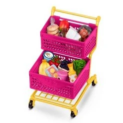 Our Generation Grocery Day Shopping Cart Pink & Yellow Accessory Set for 18" Dolls -Little Doll World Shop unnamed file 411