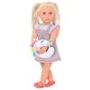 Our Generation Travel By Train with Unicorn Pillow Fashion Outfit for 18" Dolls