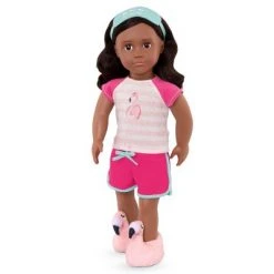 Our Generation Sleepover Pajama Outfit for 18" Dolls - Flamingo Dreaming -Little Doll World Shop unnamed file 537