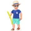 Our Generation 18" Boy Doll Swimsuit Outfit with Pool Noodle - By the Beach -Little Doll World Shop unnamed file 564