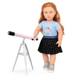 Our Generation Science Outfit with Pink Telescope for 18" Dolls - Hidden in the Stars -Little Doll World Shop unnamed file 572