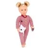 Our Generation One-Piece Pajama Outfit for 18" Dolls - Bear-ly Tired -Little Doll World Shop unnamed file 583