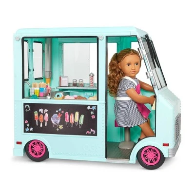 Our Generation Sweet Stop Ice Cream Truck with Electronics for 18" Dolls - Light Blue 7 Our Generation Sweet Stop Ice Cream Truck with Electronics for 18" Dolls - Light Blue - Image 5