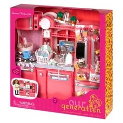 Our Generation Gourmet Kitchen Accessory Set - Pink 11 Our Generation Gourmet Kitchen Accessory Set - Pink -Little Doll World Shop unnamed file 752