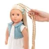 Our Generation Phoebe with Hair Clips & Styling Book 18" Hair Grow Doll