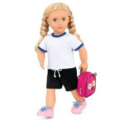 Our Generation Hally with Storybook & Accessories 18" Posable School Doll -Little Doll World Shop unnamed file 867