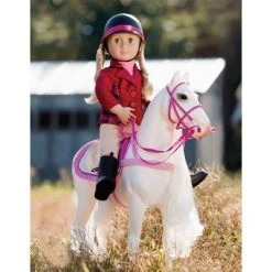 Our Generation Lily Anna with Horseback Riding Outfit & Book 18" Posable Doll -Little Doll World Shop unnamed file 907