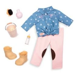 Our Generation 18" Equestrian Doll & Horse Set - Yanira with Foal -Little Doll World Shop unnamed file 910